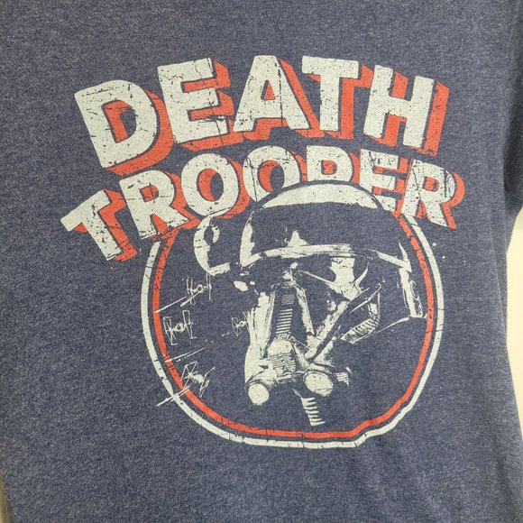 Star Wars Fifth Sun Death Trooper Blue Short Sleeve T-Shirt Size Small - Picture 2 of 4
